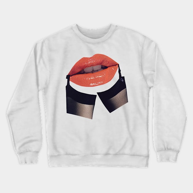 Kiss Me Crewneck Sweatshirt by Luca Mainini